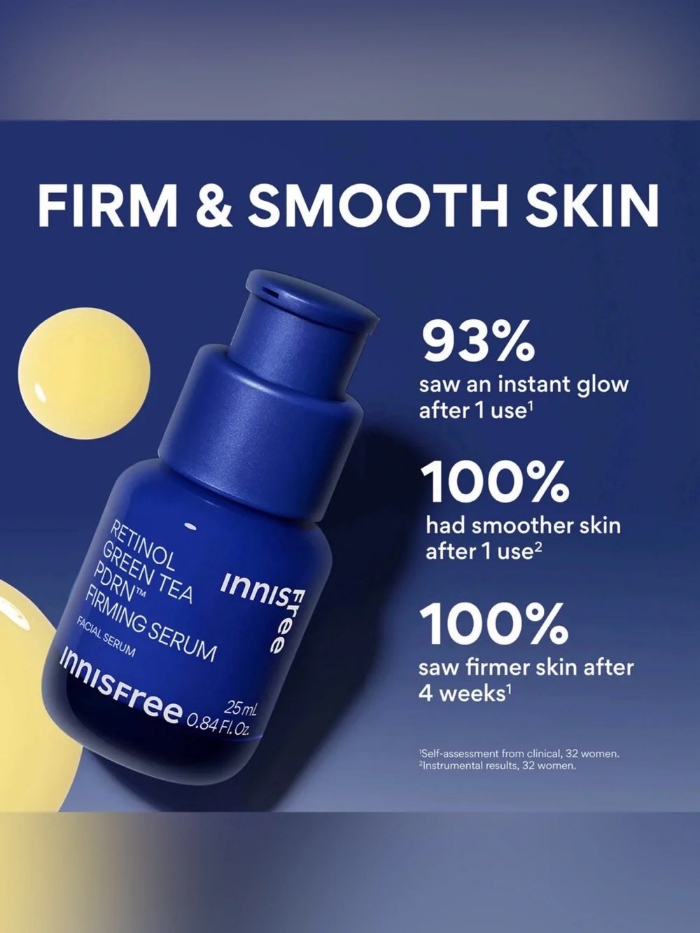 Innisfree-Retinol Green Tea Firming Serum — Deep Blue